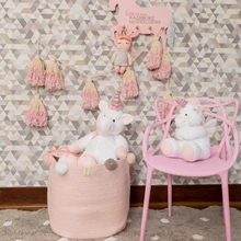 32*37 см льняная плетеная корзина для белья ящик для хранения грязной одежды детский игрушечный Органайзер для хранения инструментов