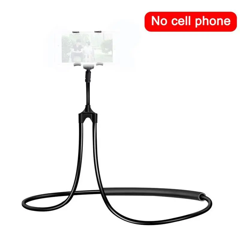 Flexible Mobile Phone Holder Hanging Neck Lazy Necklace Degree Bracket 360 Xiaomi Stand Bed Smartphone For IPhone Holder H9S7 phone stand for desk