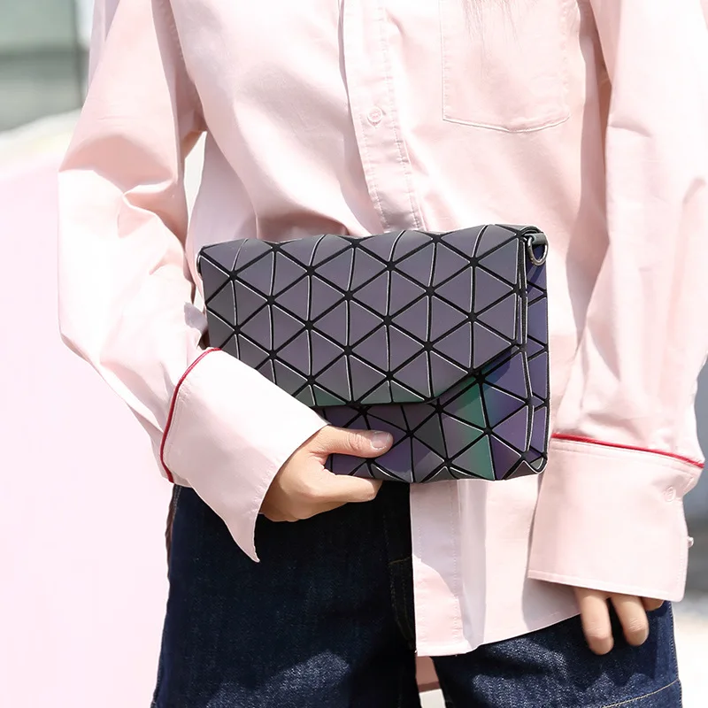 

Night Light Envelope Bag 2019 Spring And Summer New Style Korean-style Fashion Shoulder Oblique Women's jiu tong bao