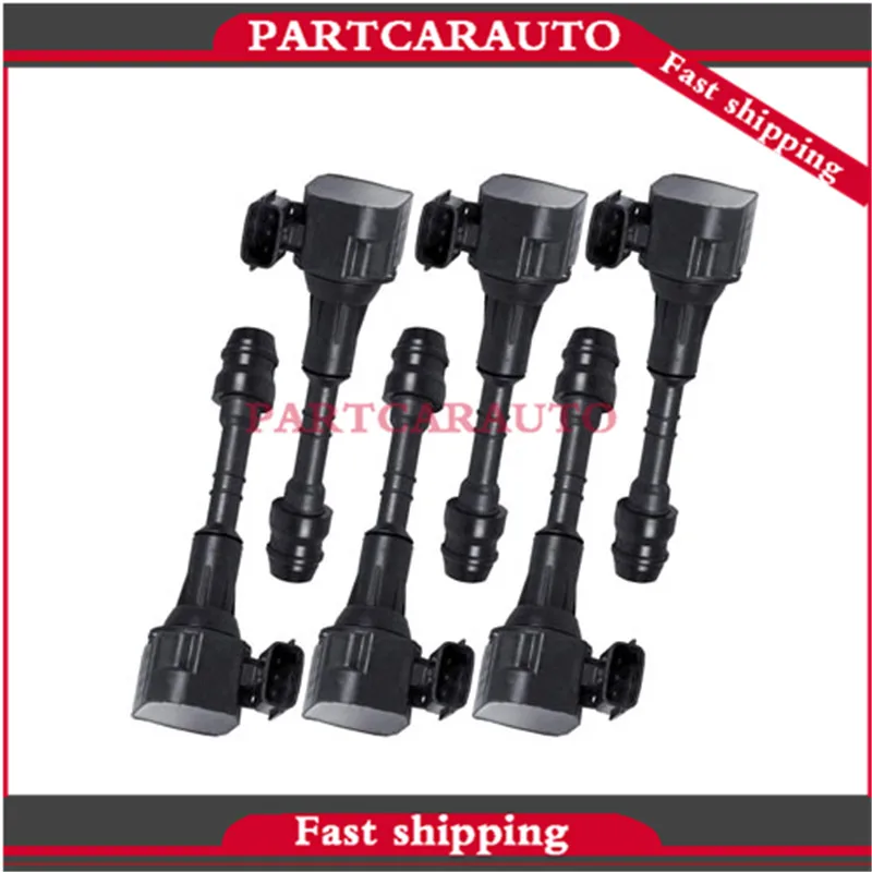 Набор из 6 катушки зажигания для NISSAN Altima Frontier Maxima Murano Pathfinder Quest Xterra 3,5 4,0 V6 C1406 UF349 22448-8J115