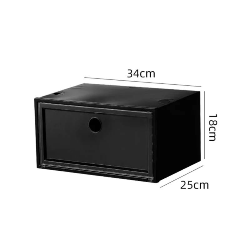 Boîte à chaussures en plastique de haute qualité, armoire empilable, boîte  de rangement, haut, anti-poussière, organisateurs de chaussures AJ, T1 -  AliExpress