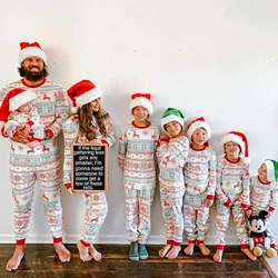 Men's Warm Pajamas Home Wear Couples Christmas Sets Parent-child Series Gift Polyester Women's Clothing Children's Free Shipping