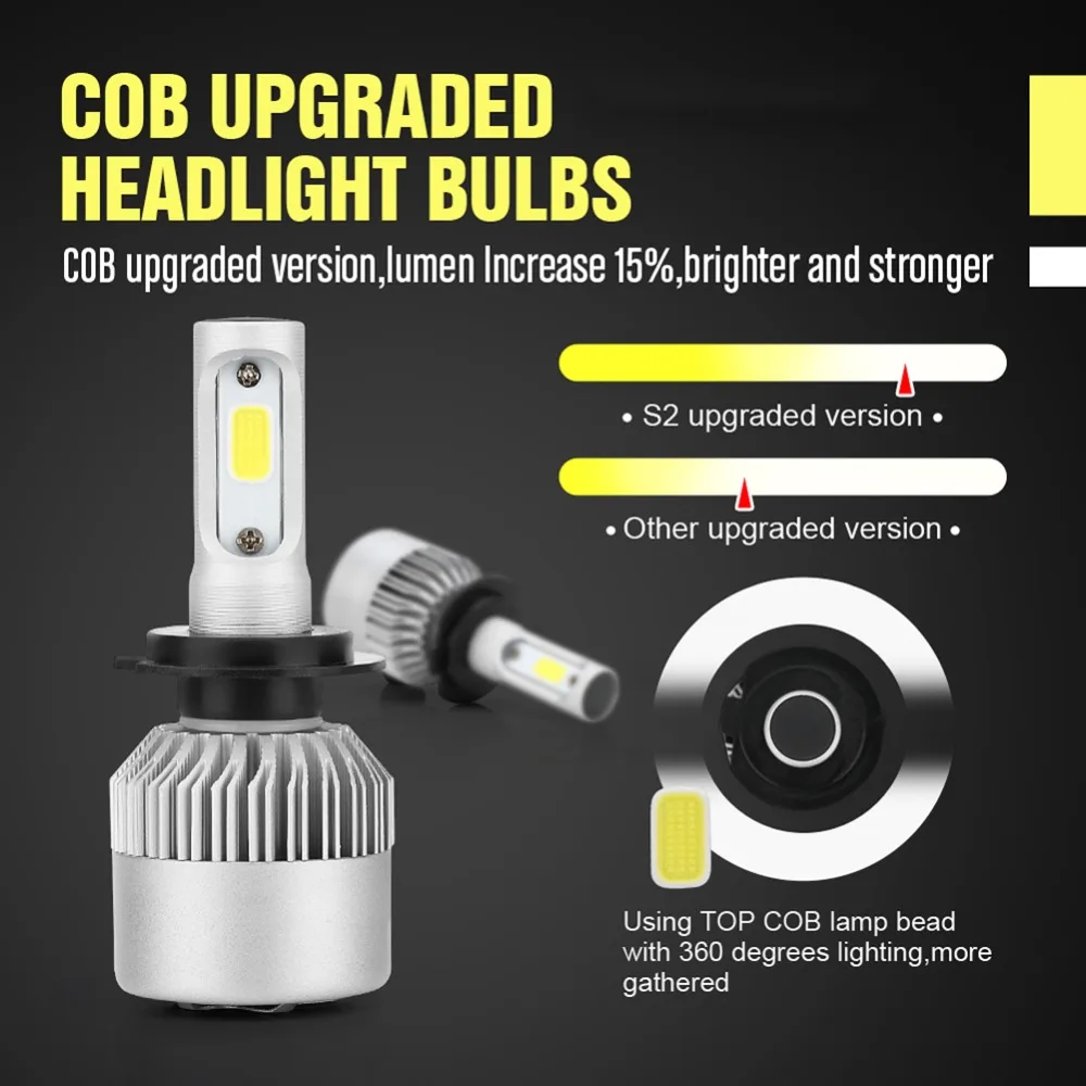 KOYOSO LED Headlight 50W/Bulb (Model: H7) 10000LM 6000K Car Headlamp  Conversion #73, Car Accessories, Electronics & Lights on Carousell