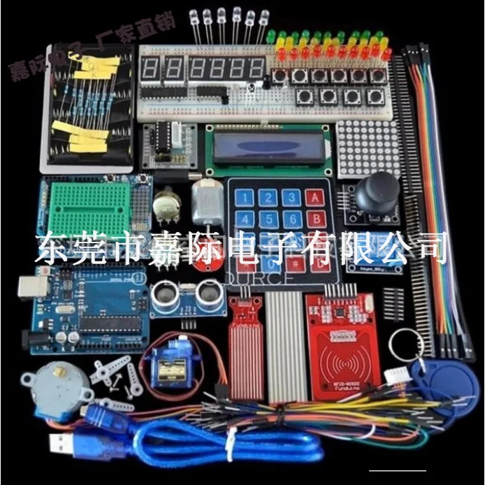 

High Quality Beginner Kit Bread Board, Holder Stepper Motor, Servo, 1602 LCD, Used in Uno