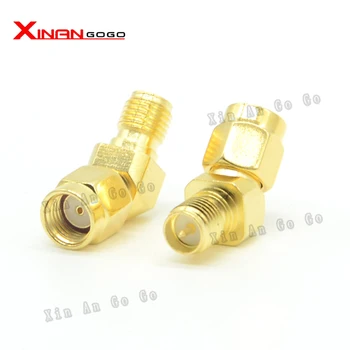 

RF adapter RP-SMA male to RP-SMA female (pin) 45/135 degree Gold-plated