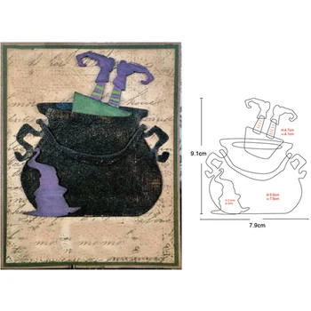 

Halloween Ghost Pocket Frame Metal Cutting Dies for DIY dies Scrapbooking Decorative Embossing dies Paper Card Making Craft Dies