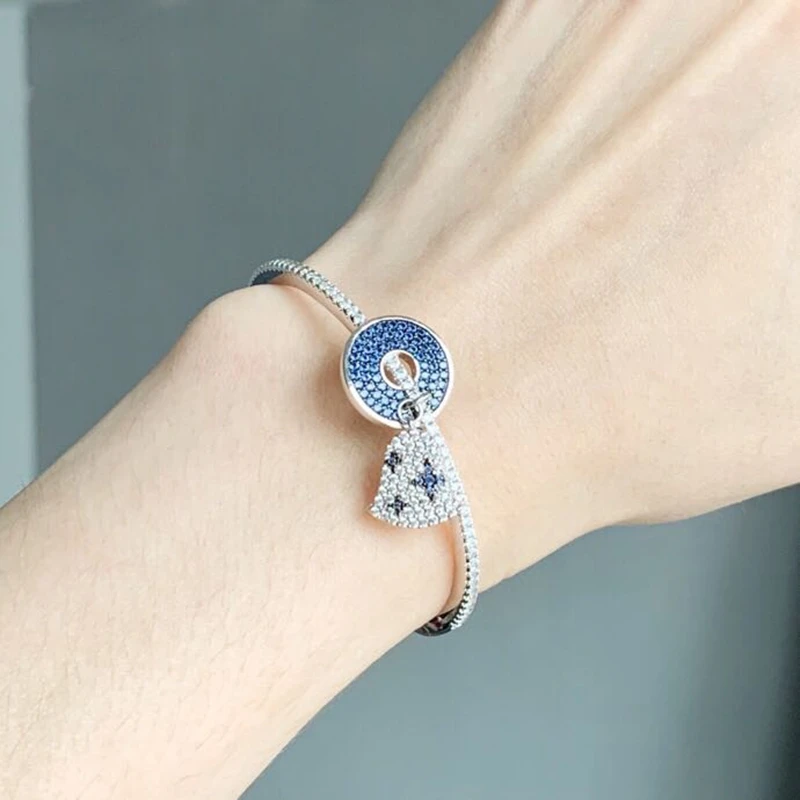

YN Hot Classical Christmas Bell Star Round Cuff Bangle Wind Chimes LES Copper Women Wedding Jewelry