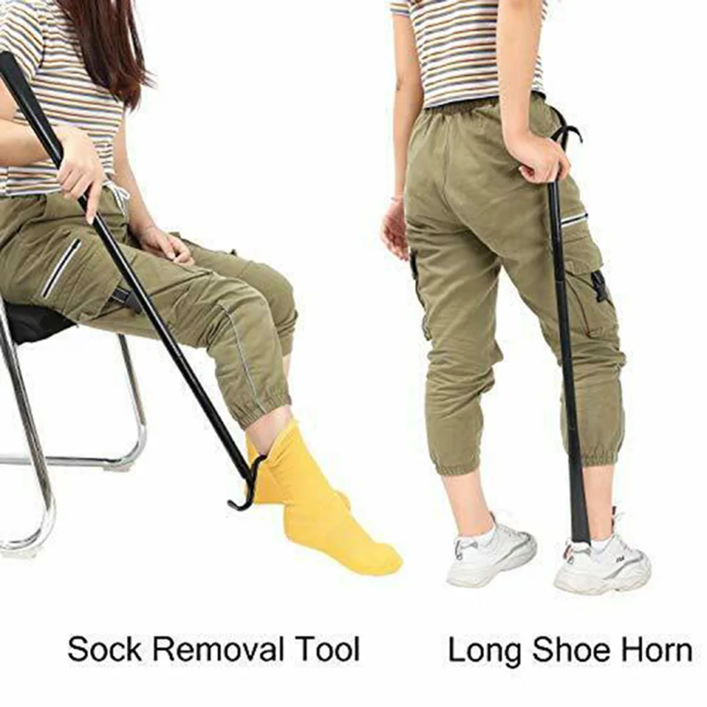 Long Shoe Horn Long Durable Shoe Horn with Socks and Clothes Suitable for People with Reduced Mobility Dressing Stick