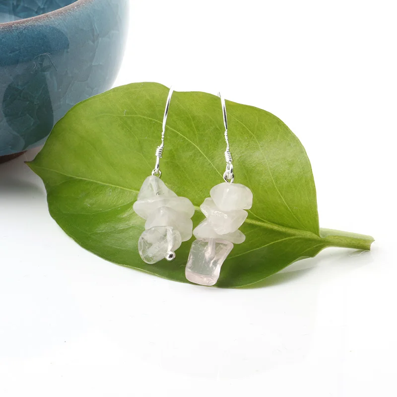 Модные женские серьги из натурального камня, 7 чакр, длинные серьги-капли с бахромой для женщин, круглые бусины, Reiki Healing Jewelry