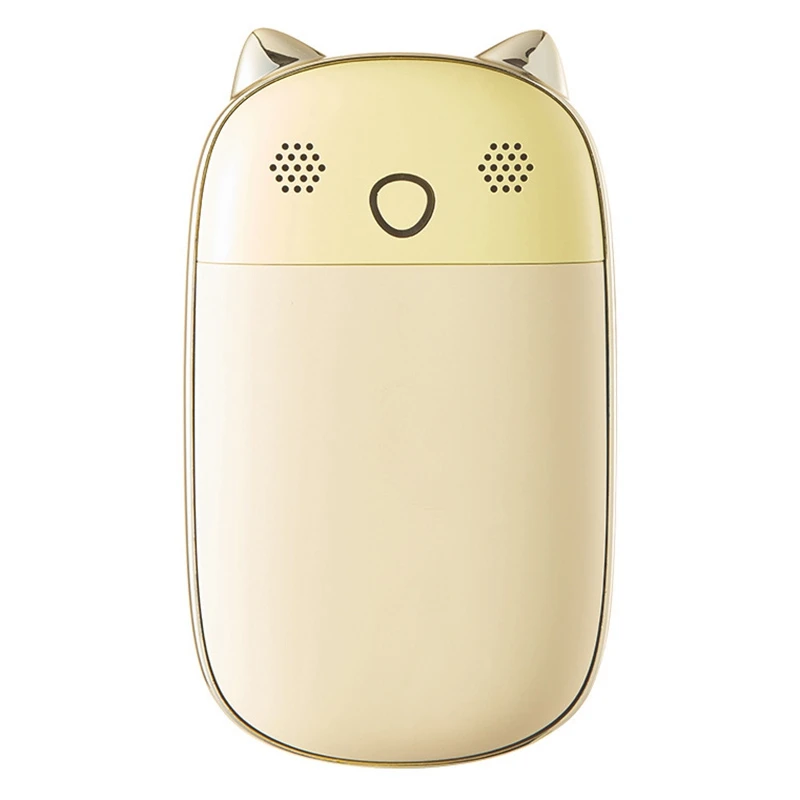 

10000MAh USB Rechargeable Hand Warmer with Sound Recorder Quick Charge Up To Heat Daylong Warm Cold Weather Essential Yellow