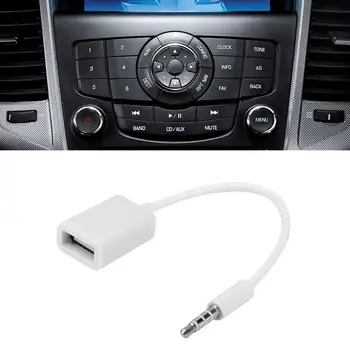 

VODOOL 2.0 AOTG Converter Adapter Cable Cable Card Audio AUX Jack Male to USB Auto Accessories 15cm 3.5mm
