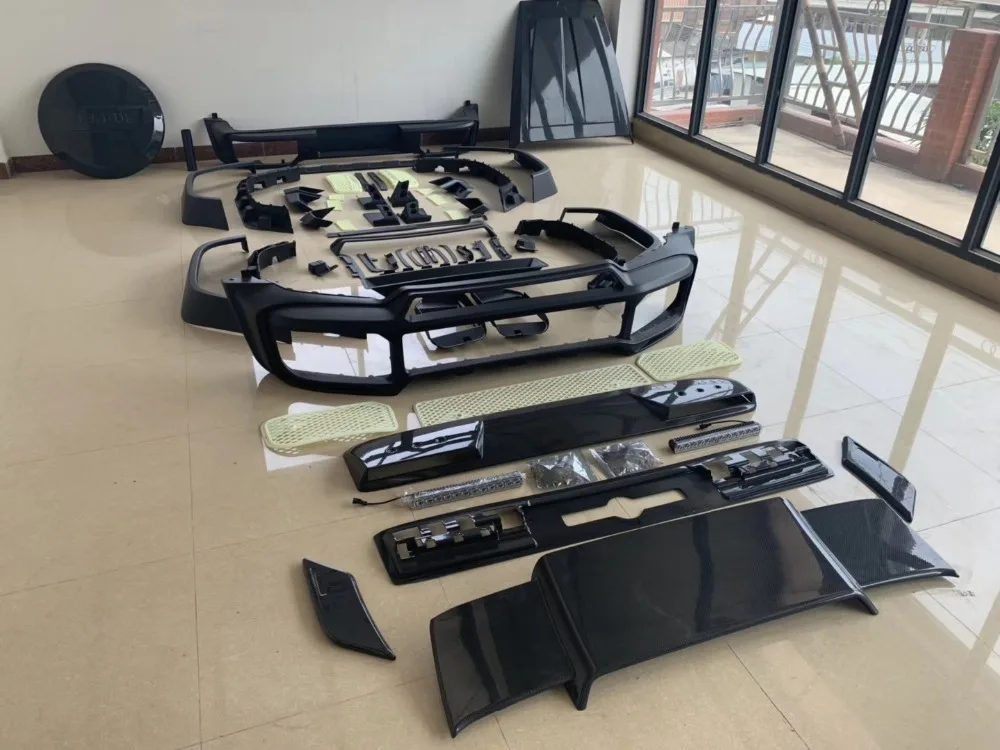 Fit G wagon class W463 G500 G55 G63 B style rear wing spoiler carbon fiber (10)