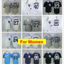 Женщины Нью-Йорк Аарон Джадж Джанкарло Стэнтон Гари Санчез Диди Грегориус Gleyber Torres FLEX& Cool базовый плеер Джерси