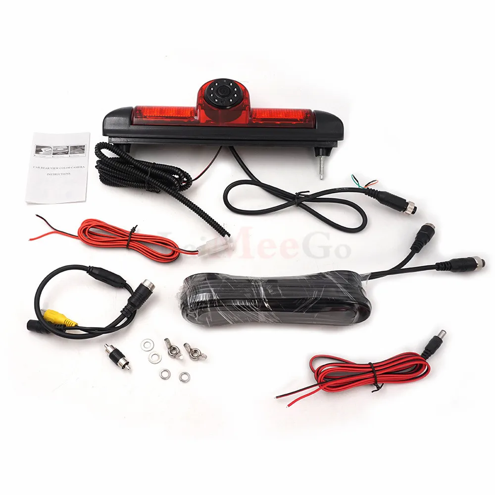 CCD Car Brake Light Reverse Camera For Citroen JUMPER III FIAT DUCATO X250 Peugeot BOXER III LED Light Parking Rear View Camera