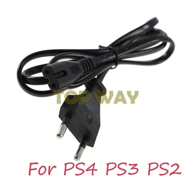 50pcs Eu/us Plug 1m Style 2-prong Connection Practical For Playstation Ps2  Ps3 Ps4 Ac Power Cord Cable - Accessories - AliExpress