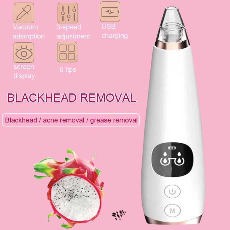 Blackhead Remover Face Cleaner Deep Pore Acne Pimple Removal Vacuum Suction Diamond Beauty Tool Facial Household SPA Skin Care