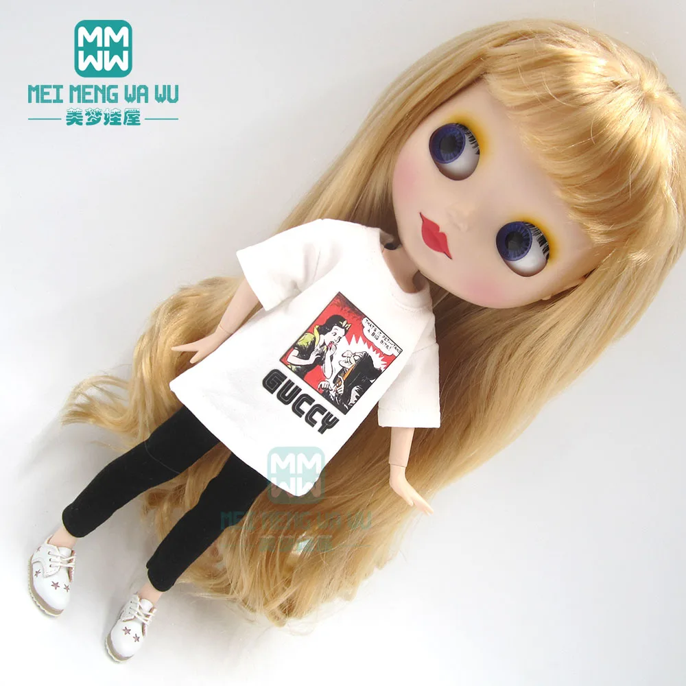 Модная свободная футболка Blyth clothe облегающие брюки кожаная обувь для Azone 1/6
