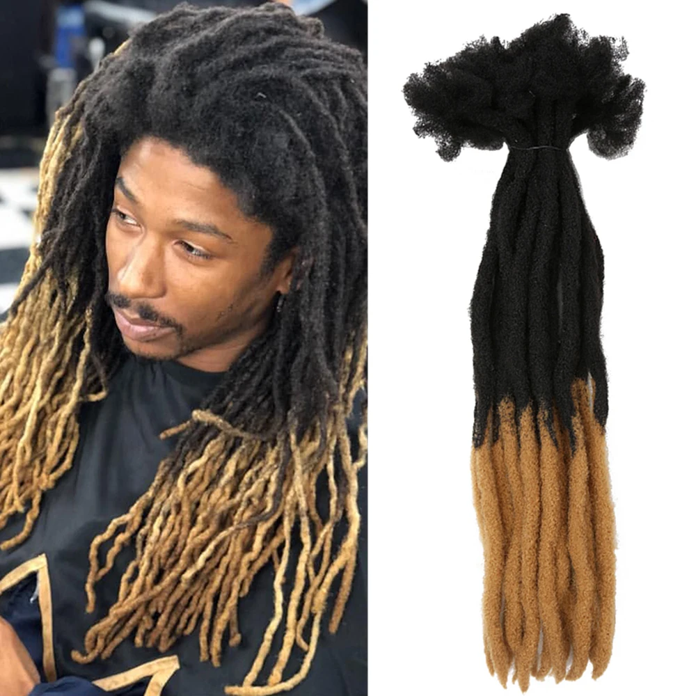 Dsoar Dreadlock Extensions For Women/Men 20 Inch Synthetic Dreads 12 Strands Handmade Fashion
