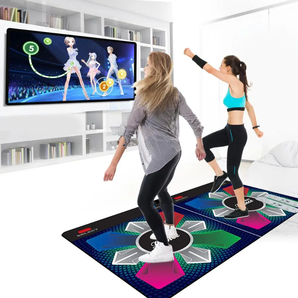 

Single or Double Music Dancing Blanket Computer TV Dual-Purpose Dancing Mat Non-Slip Yoga Game Blanket for Parent-child Couple