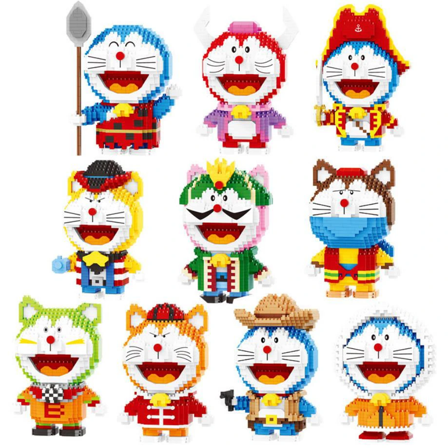 Japan Cartoon Figures Doraemons Micro Diamond Block Doramed Iii El Matadora Wan Dora Kid Dorarinyo Doranikov Nanobrick Toy Brick Stacking Blocks Aliexpress