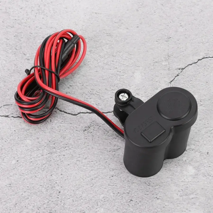 Мотоцикл прикуриватель 2 в 1 Универсальный мотоцикл usb порт для зарядки водонепроницаемый автомобильный прикуриватель аксессуары для автомобиля