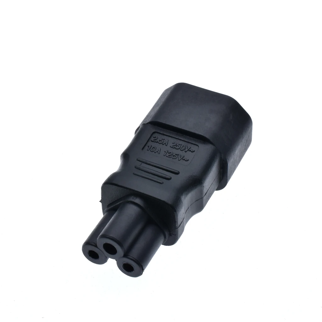 Универсальный Мощность адаптер IEC 320 C14 для C5 конвертер AC Разъем 3 контактный IEC320