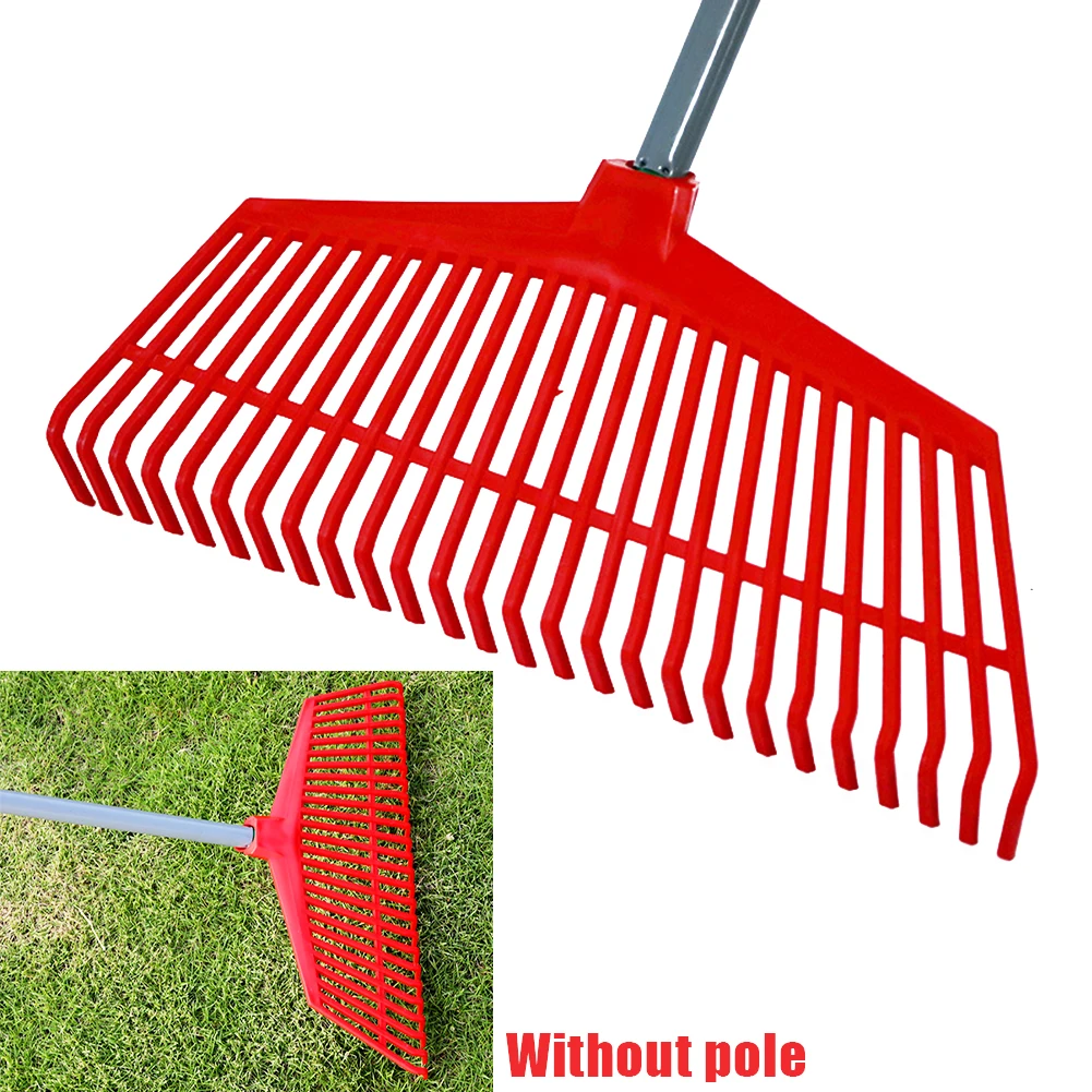 Odorless Courtyard Replacement Plastic Non-toxic Gardening Tools Lawn Practical Portable Grass Rake 26 Teeth Agricultural