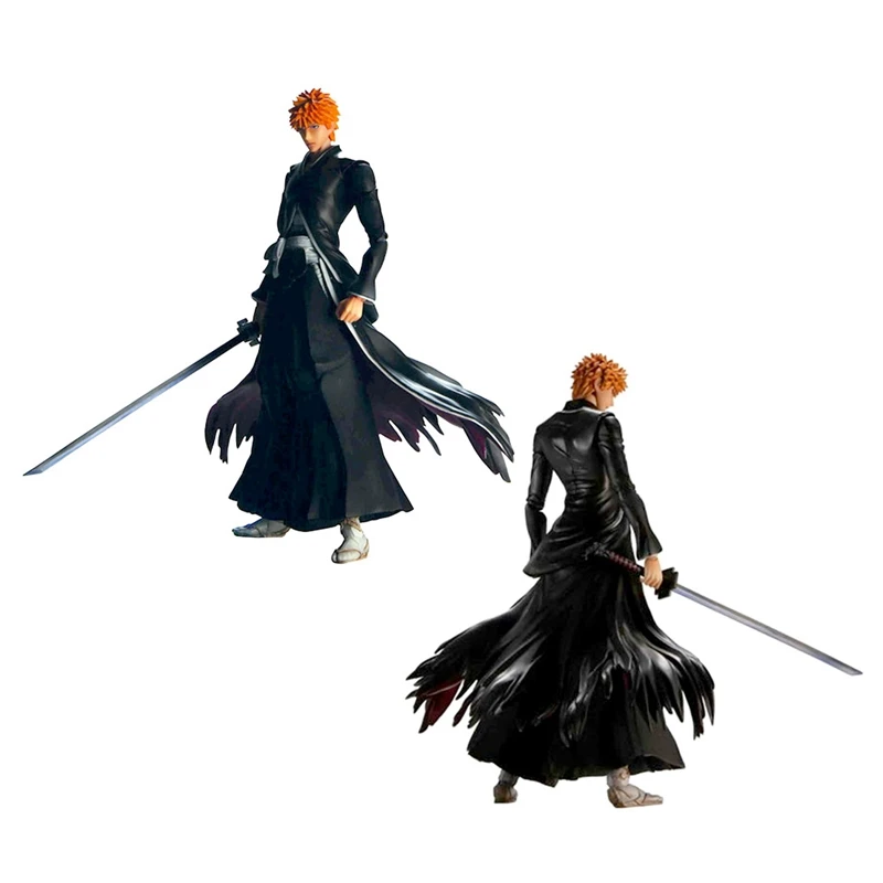 Прохладный Bleach мультфильм аниме Kurosaki Ichigo Getsuga Tenshou ПВХ фигурка Коллекция Модель игрушки 26 см