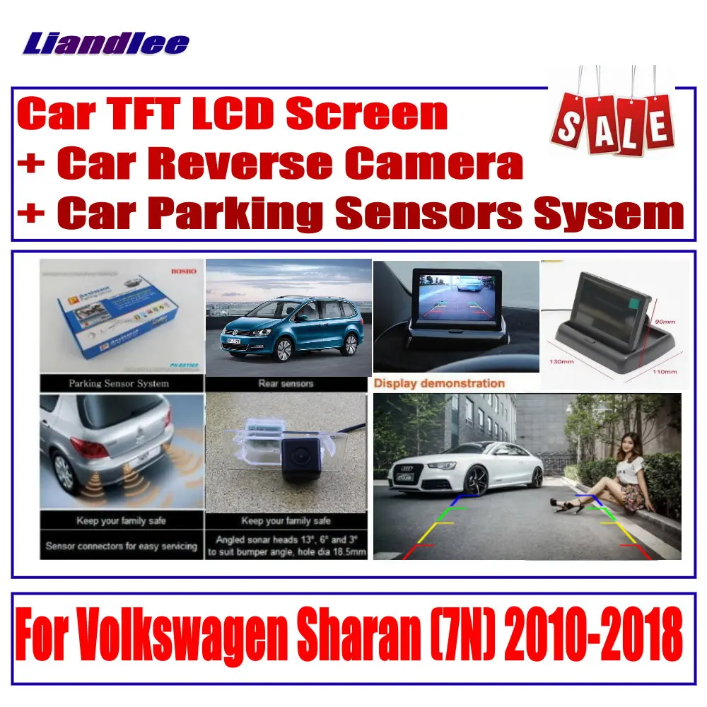 HD монитор дисплей для Volkswagen VW Sharan 7N 2010- автомобильная система заднего парковочного датчика/камера заднего вида