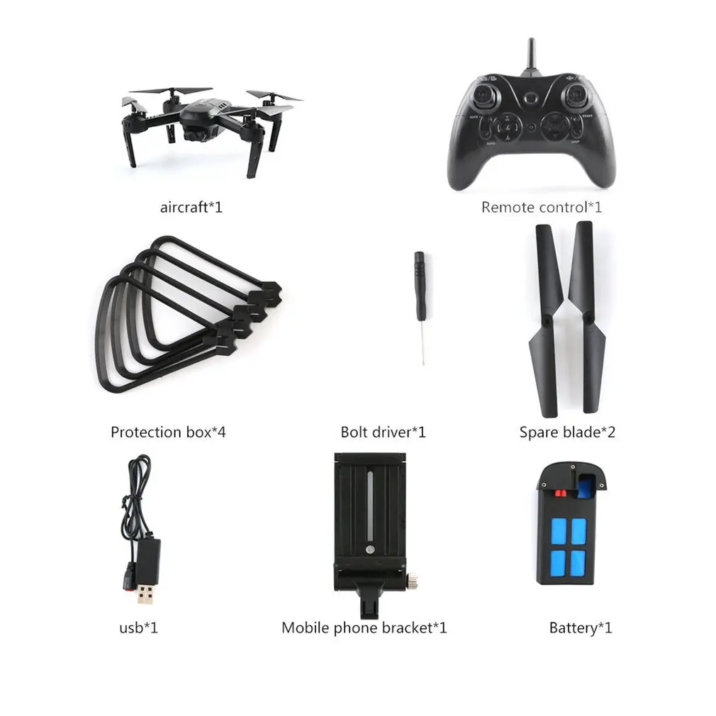 

S8HW Drone With Camera HD S8 No Camera Foldable RC Quadcopter Altitude Hold Helicopter WiFi FPV Dron Aircraft