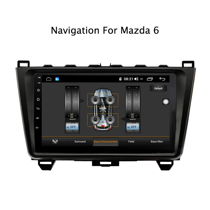 Top Ectwodvd 9inch Andriod 8.1 Car DVD GPS For Mazda 6 Rui Wing 2008-2015 4G RAM 64G ROM CarPlay DSP 4G LTE with WIFI 5