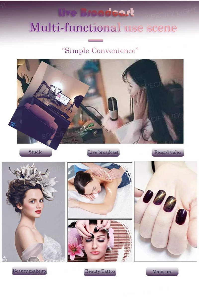 10 26cm LED Studio Camera Ring Light Kit Photography Photo Camera Ring Light With Tripod USB Plug For Phone Holder Make Up Youtube A (4)