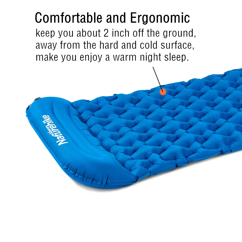 Naturehike Inflatable Mattress Single Camping Mat Air Mattress Ultralight Hiking Sleeping Pad Folding Bed Travel Sleeping Mat Camping Mat Aliexpress