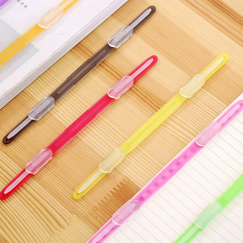 10 Sets Plastic Binding Clips Two Holes Loose-leaf Binding Clips Color Clips loose leaf binding coil,book binding supplies,loose leaf binder clips,binder clip