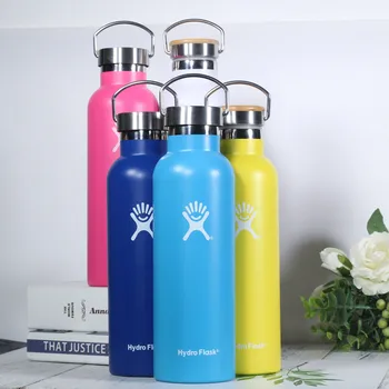 

Stainless Steel Water Bottle Hydro Flask Water Bottle Vacuum Insulated Wide Mouth Travel Portable Thermal Bottle