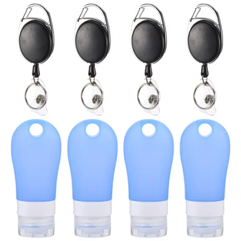 

1 Set Portable Sub Bottle Useful Durable Practical Storage Supply Empty Vase Cosmetics Shampoo Silicone Container for Travel Out