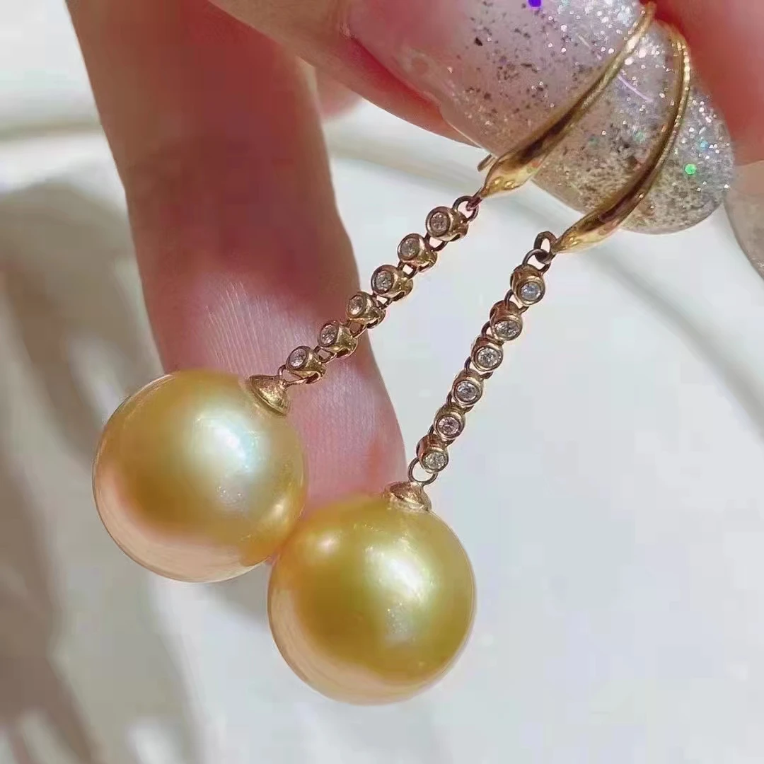 

Серьги-гвоздики с жемчугом, 9-10 мм