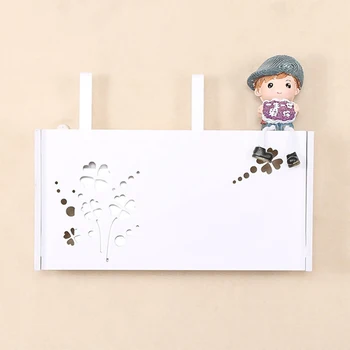 

1pc Wireless Wifi Router Storage Boxes Home Hanging Decor Cable Power Plug Wire Wall Mounted Floating Shelf Storage Rack S/M/L