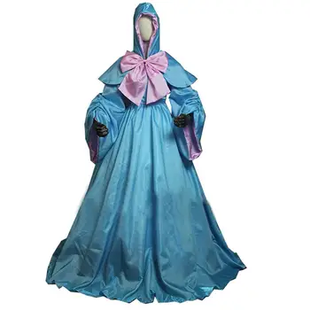 

2019 Fairy Godmother Cosplay Costume Gown Cinderella Godmother for Adult Women Dresses Halloween Party Custom Made Plus Size Cos