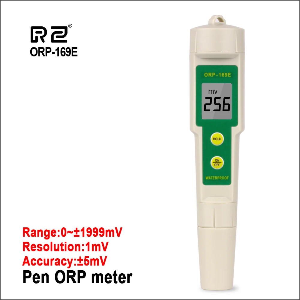 

RZ ORP Meter Tester Digital Waterproof Portable Pen ORP Meter Protable 0~+/-1999mV Water Quality Tester ORP meter