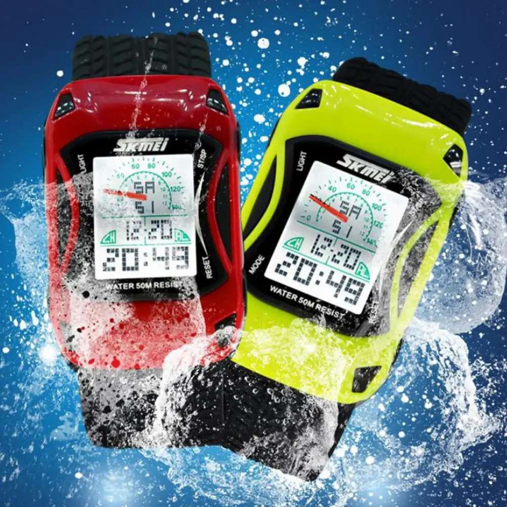 

kids watches GPStracker watch SOS call Alarm Location Position children clock Cartoon Car Waterproof Digital Wrist Watch