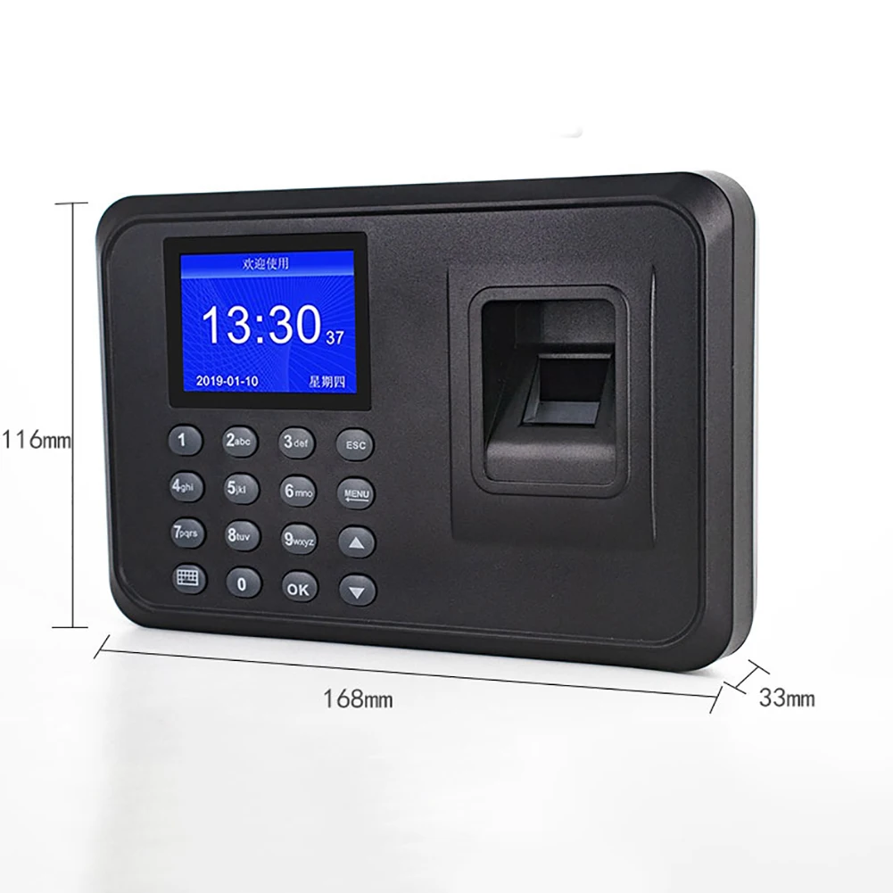 Большой емкости многоязычный рекордер времени быстрая посещаемость офис проверка умное управление биометрический отпечаток пальца ЖК-экран