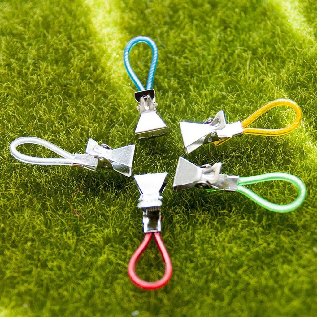

New Arrival 5 Pieces Tea Towel Hang Pliers Clip on Hooks Loop Towels Multifunction Cloth Clips Shirt Folder