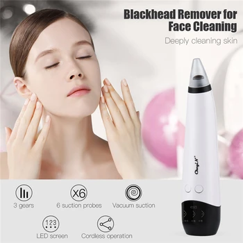 

Electric Blackhead Remover Vacuum Suction Hot Compress Microdermabrasion Black Head Removal Acne Comedo Extractor Rechargeable45