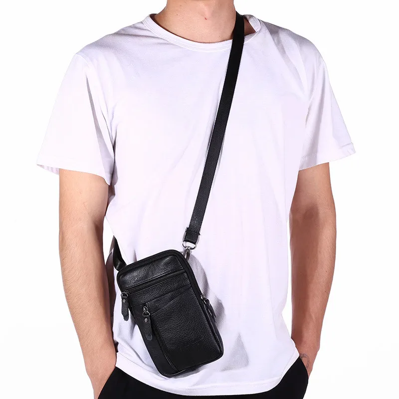 Key-Holder Zipper-Bag Mobile-Phone-Bag Genuine-Leather Car-Key-Case Housekeeper-Covers