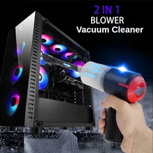 Aspirateur à main et souffleur d'air sans fil 2 en 1,Mini plumeau à Air électrique pour clavier d'ordinateur, PC,Piano, animal de compagnie, ordinateur portable