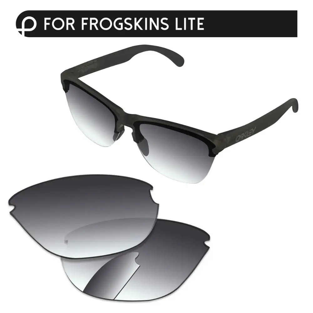 PapaViva Сменные линзы для аутентичных солнцезащитных очков Frogskins Lite OO9374 Поляризованные-несколько вариантов - Цвет линз: Grey Gradient