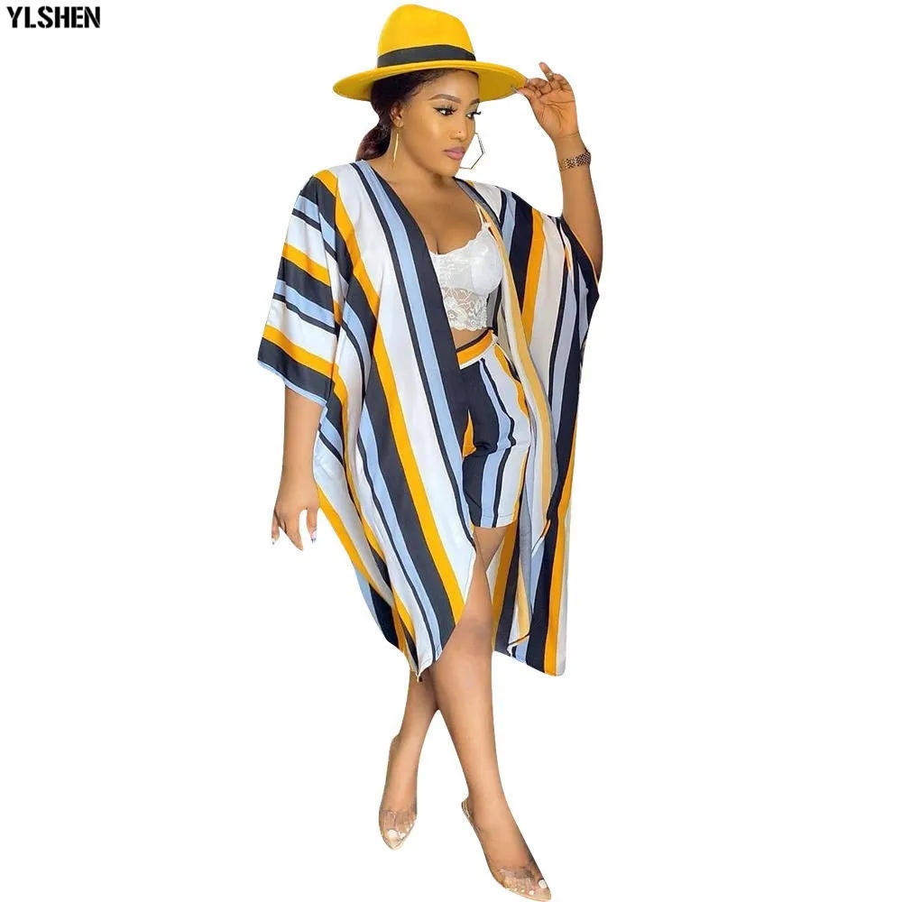 2 Piece Set African Clothes Dashiki Print African Dresses for Women Bazin Riche Long Sleeve Tops Jackets + Pants Shorts Suits Clothing 08