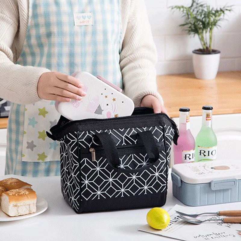 

Waterproof Lunch Bag Office Worker Food Thermal Handbags Women Picnic Fruit Keep Fresh Pouch School Hiking Snack Storage Package