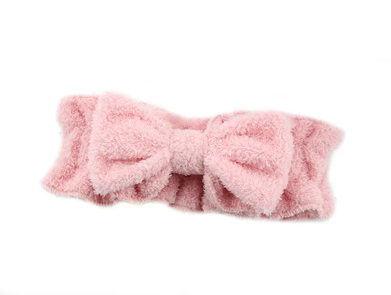 Pink Модные женские обручи для волос из кораллового флиса, женские повязки на голову, женские аксессуары для волос, головной убор - Цвет: Pink